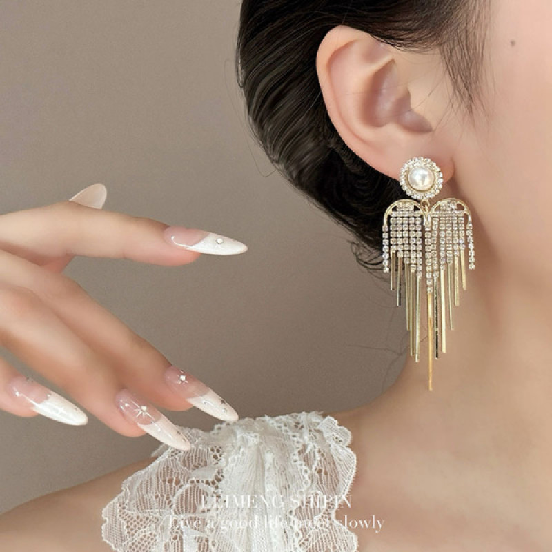 Luxury Pearl tassel Earring