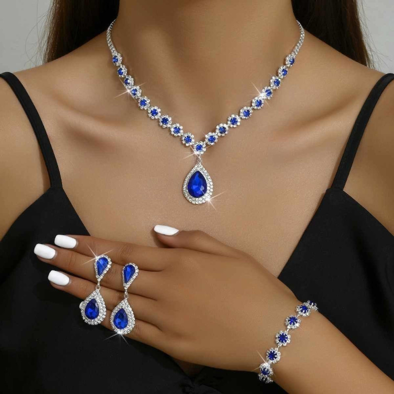 necklace diamond cut (3pcs combo set)