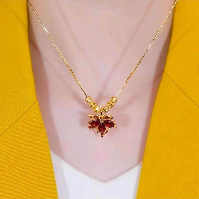 Korean Leaf necklace  (কালার গ্যারান্টি)