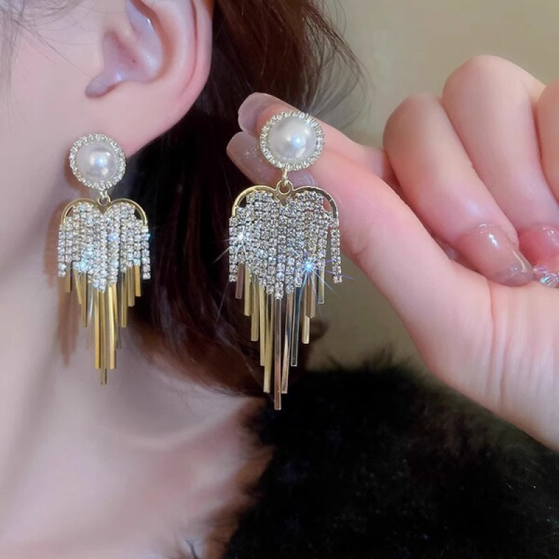 Luxury Pearl tassel Earring